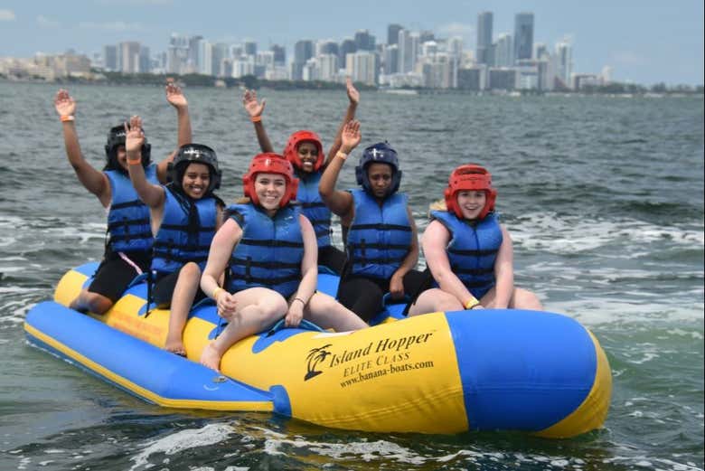 Balade en banane gonflable à Miami